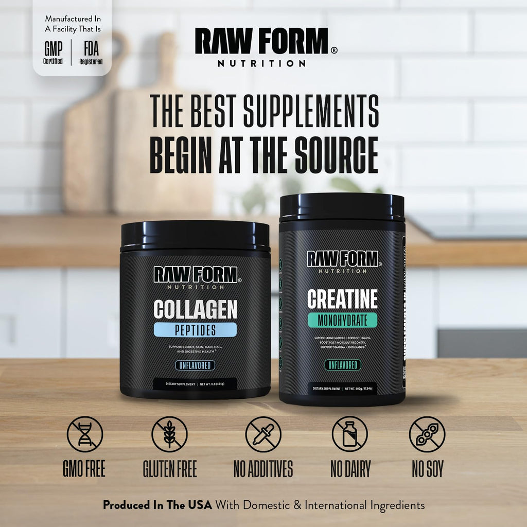 Collagen Peptides Powder 1LB Unflavored Grass-Fed Hydrolyzed P580