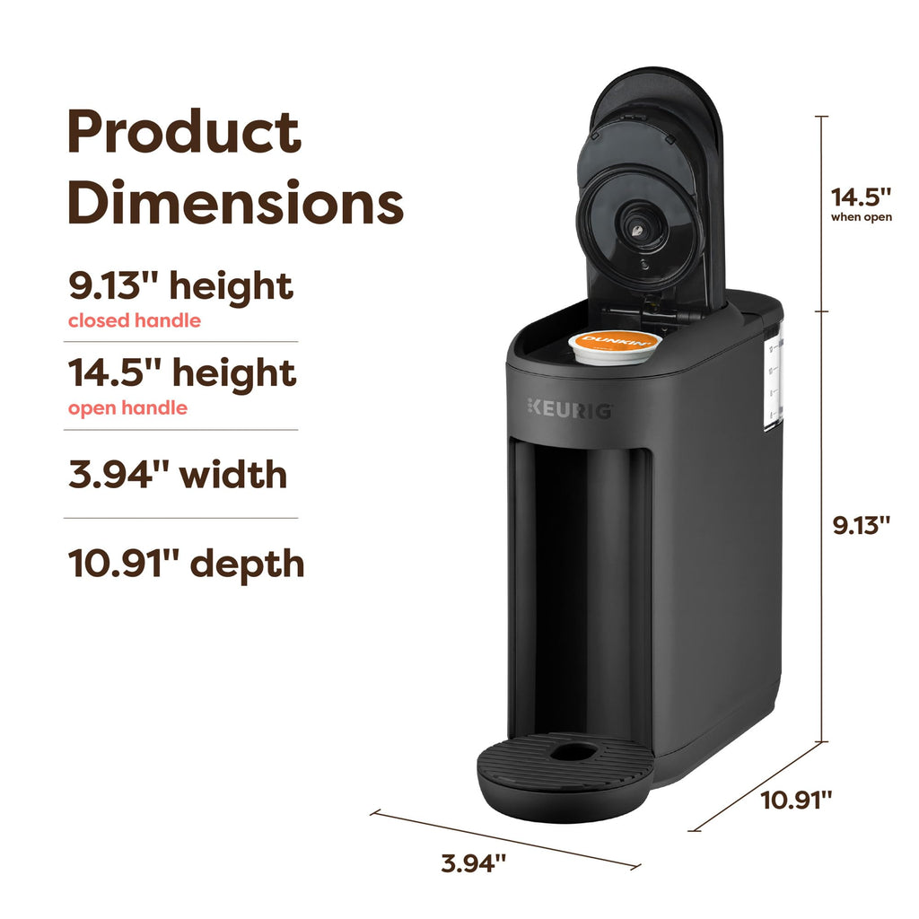 Single Serve K-Cup Pod Coffee Maker, Black L377450