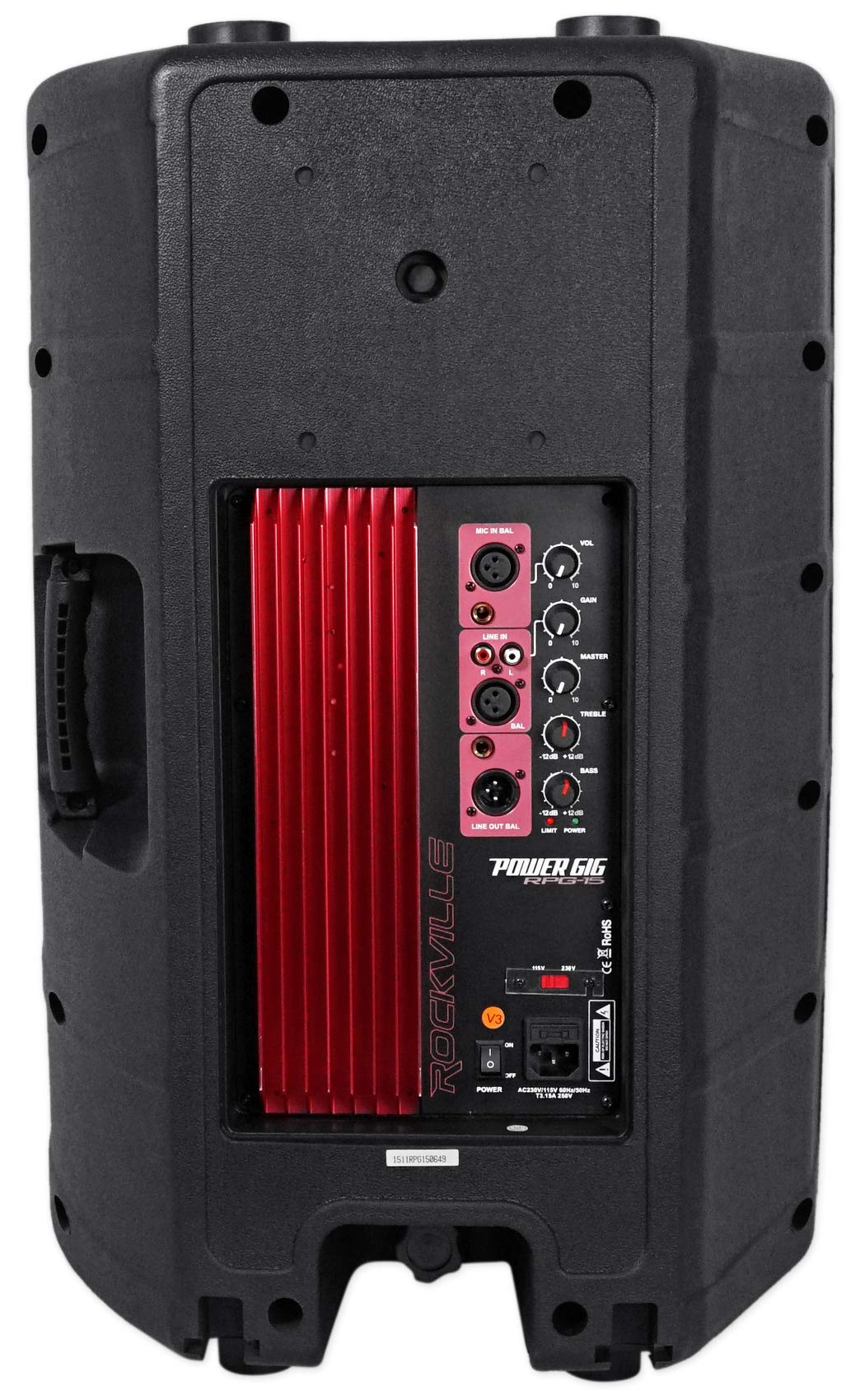 15" Powered PA Speakers 2-Pack with Mixer O839