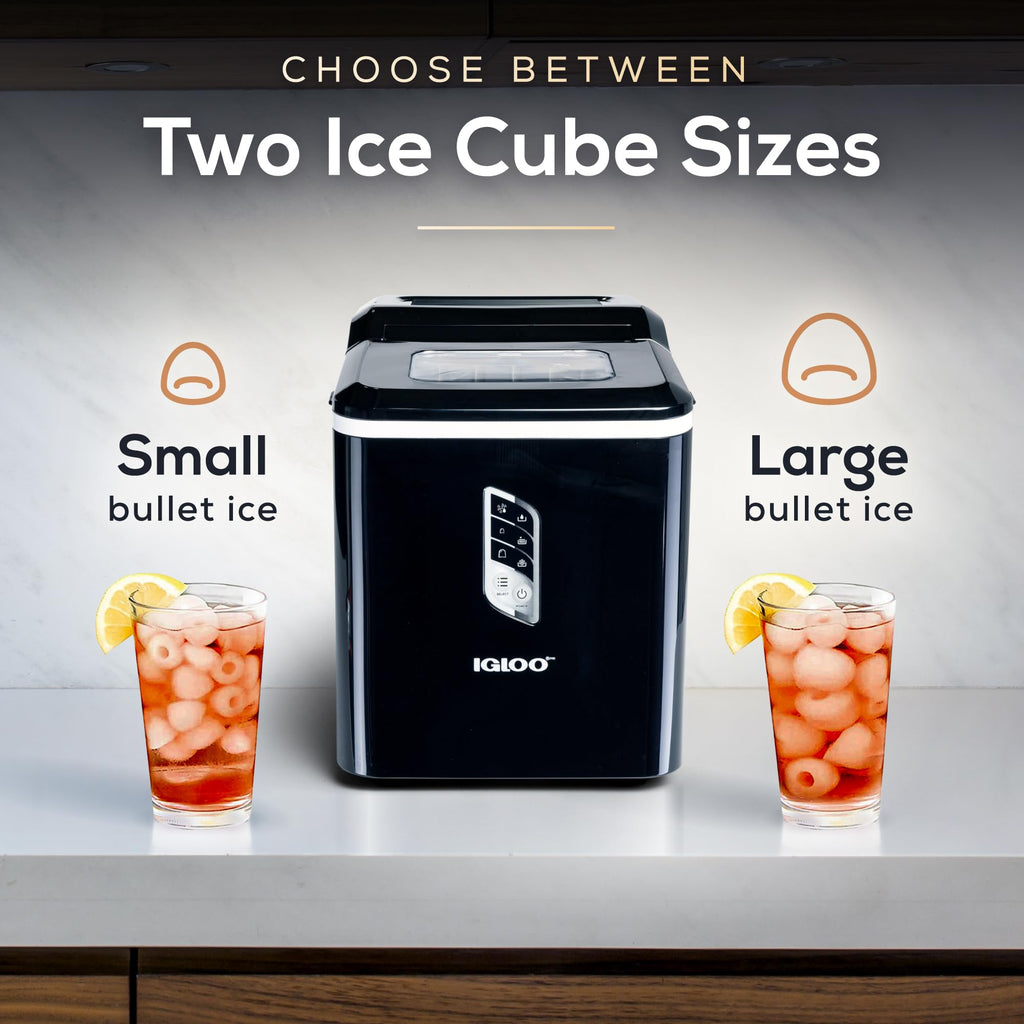 Portable Ice Maker with Scoop and LED Control Panel D97883