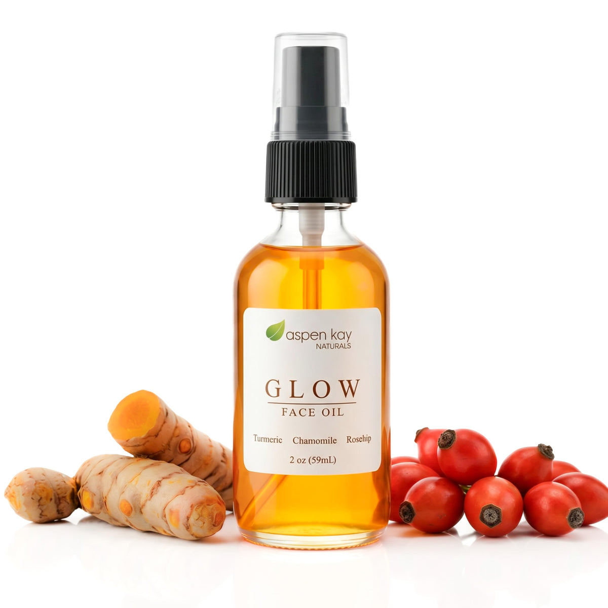 Turmeric Rosehip Camellia Vitamin C Face Oil 2 oz Z2308