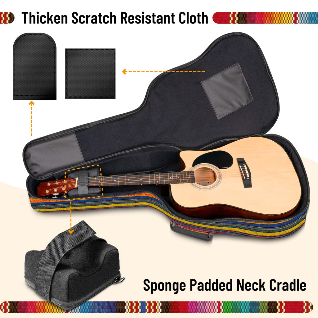 0.65in Thick Sponge Padded Acoustic Guitar Bag T164