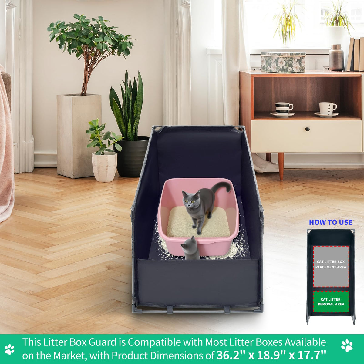 Large Cat Litter Box Enclosure U72249