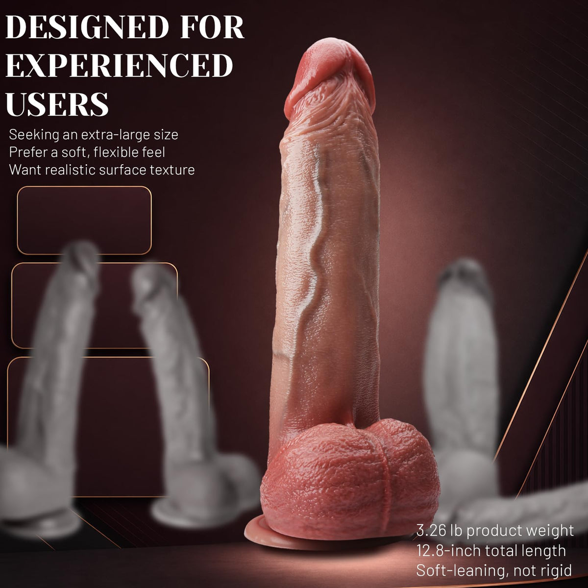 12.6 Inch Dual Density Dildo L728