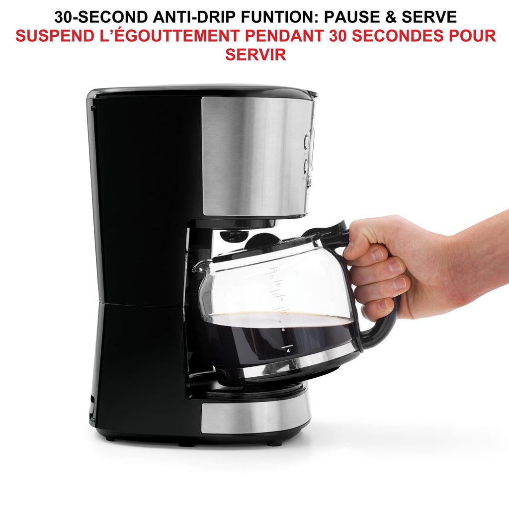 Programmable 12 Cup Stainless Steel Coffee Maker U78861