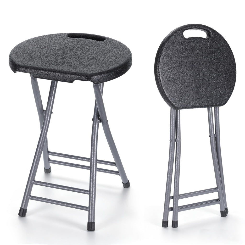 2 Pack 18-Inch Folding Stools with Handle K5612