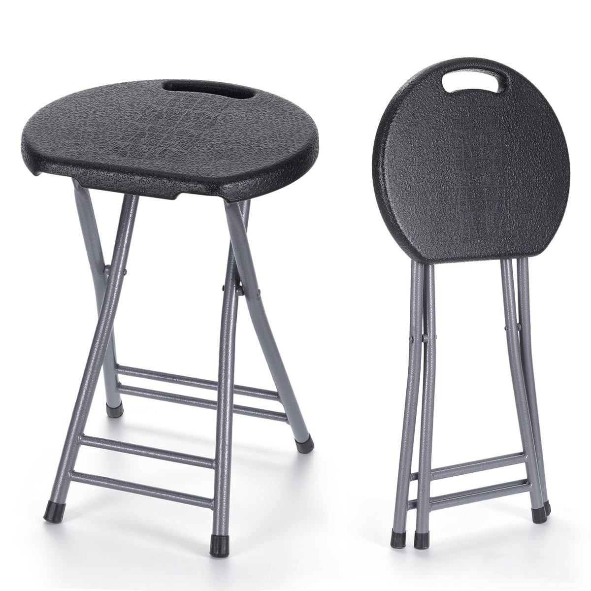 2 Pack 18-Inch Folding Stools with Handle K5612