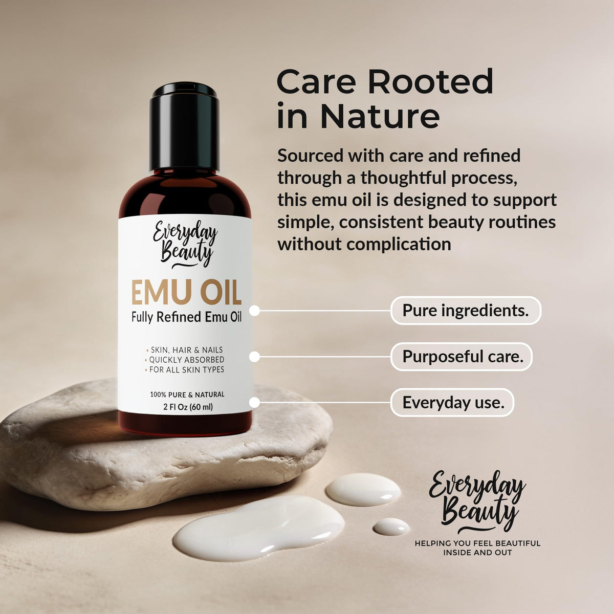 Australian Emu Oil 6X Refined 2 Fl Oz Q1465