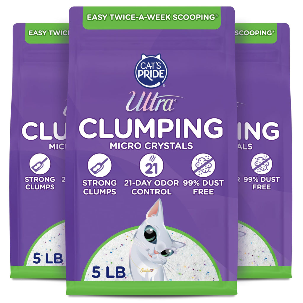 Fragrance Free Clumping Micro Crystals Litter 15lb Y30904
