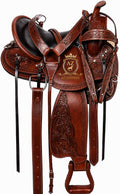 Leather Western Trail Saddle Set Z807633