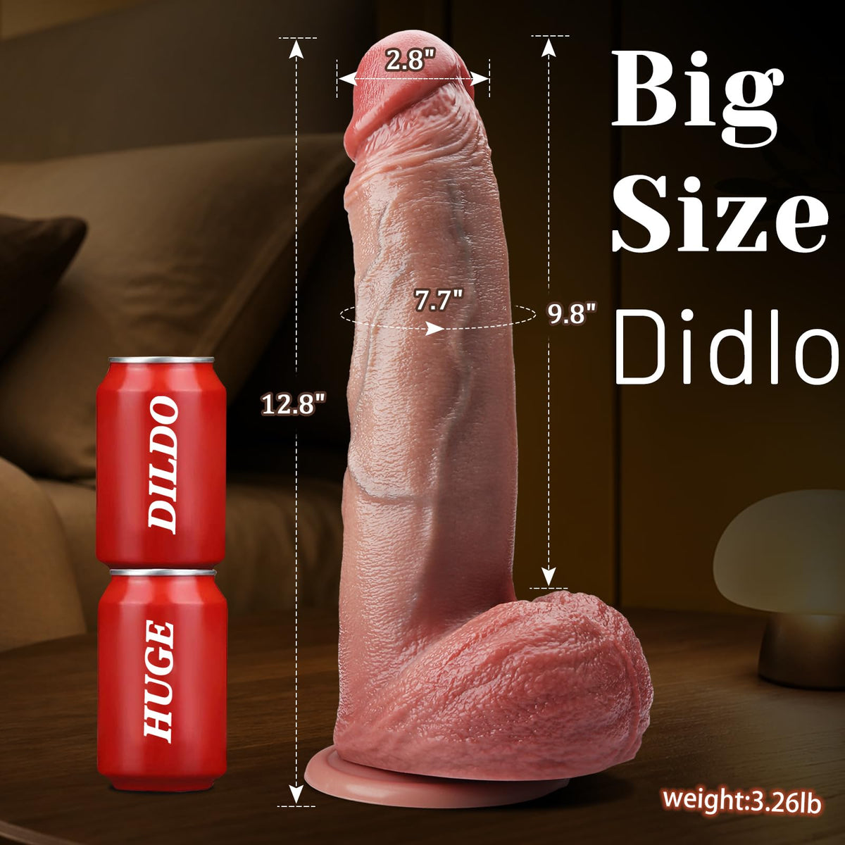 12.6 Inch Dual Density Dildo L728