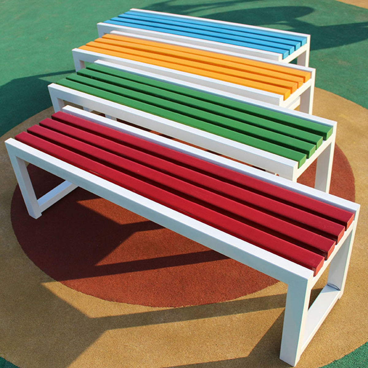 Weatherproof Metal Garden Bench Cast Iron Outdoor Seating J767