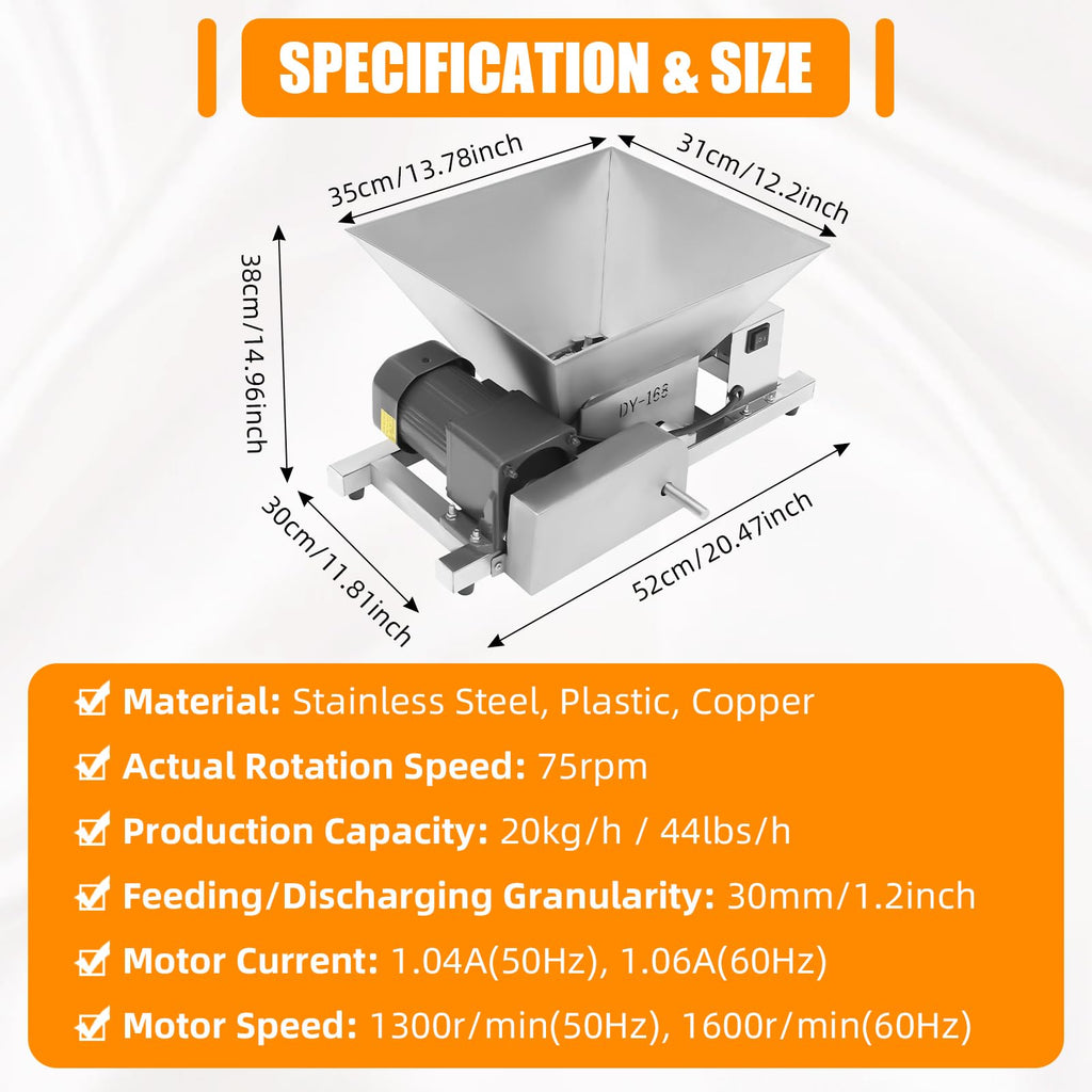 4L Stainless Steel Electric Fruit Crusher N4684