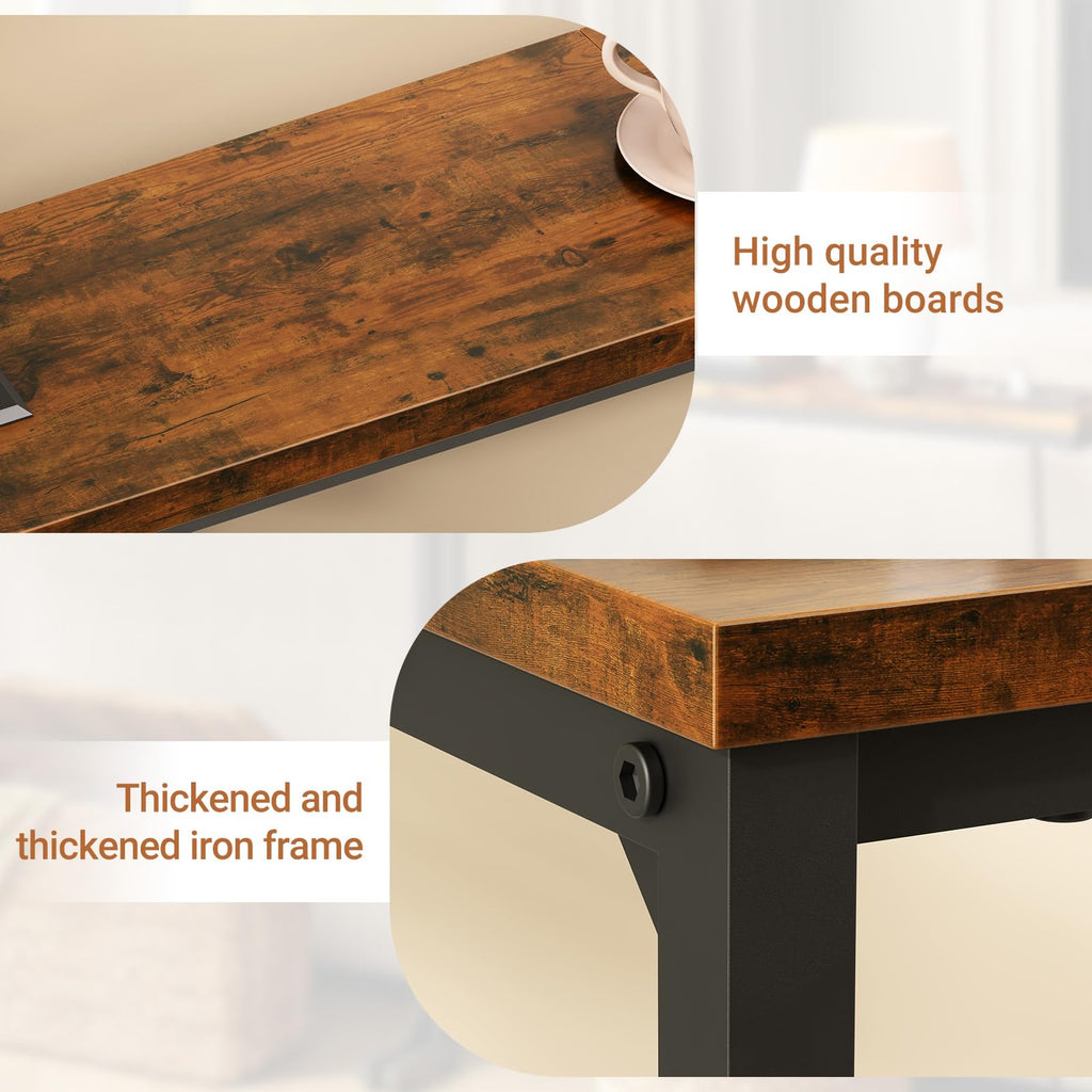 63 Inch Narrow Console Table with 2 Power Outlets A862562