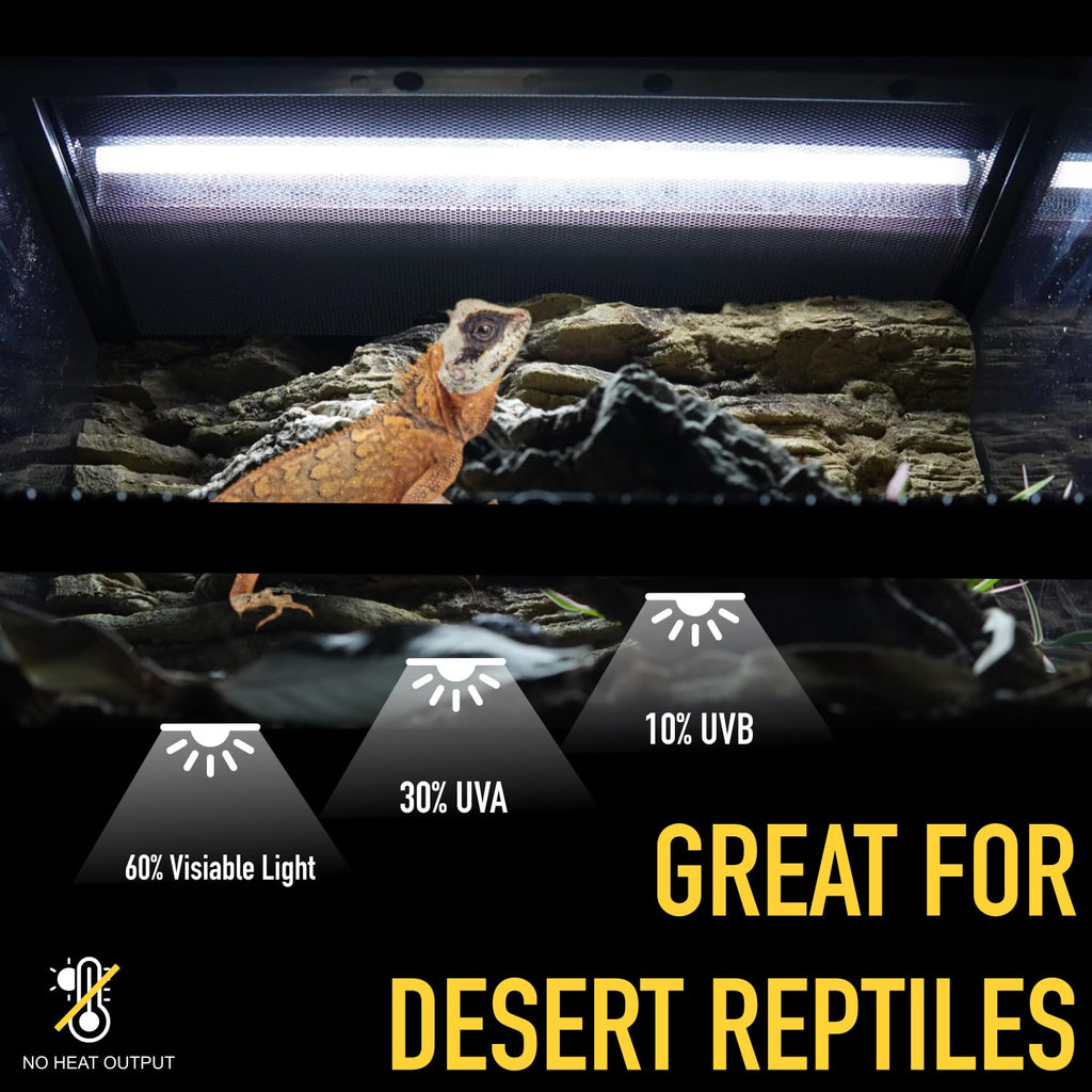 24W T5 10.0 UVB Reptile Light Fixture and Tube Kit N815