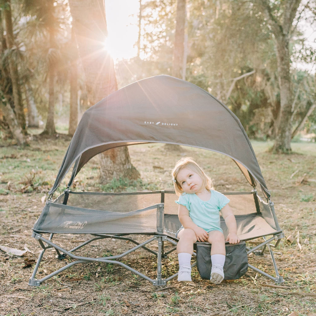 Portable Cot Grey D44275