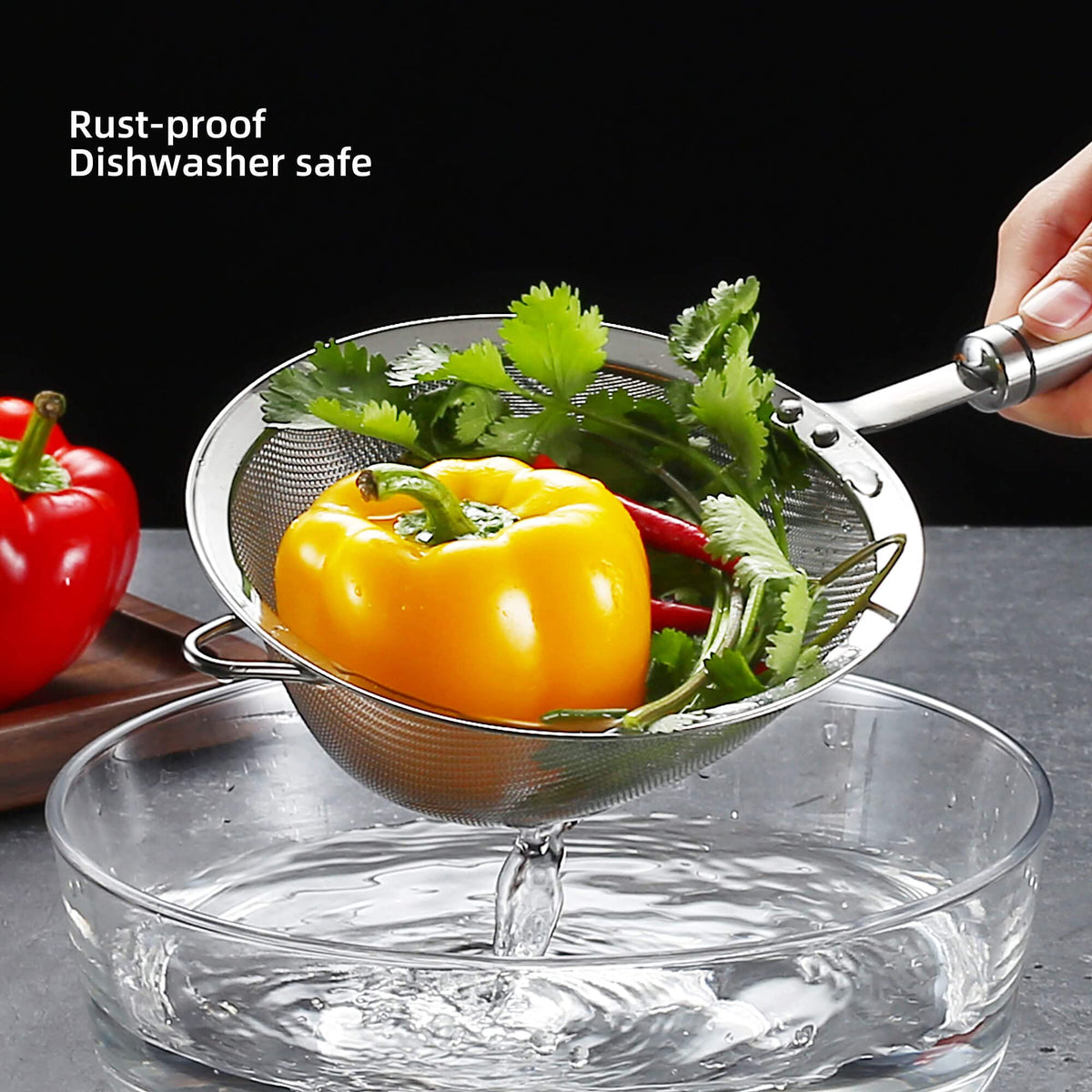 Fine Mesh Stainless Steel Strainer A959