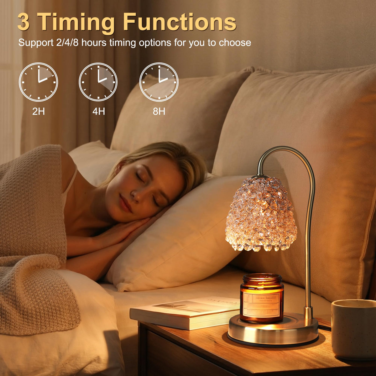Electric Candle Warmer Lamp with Timer Dimmer B1693
