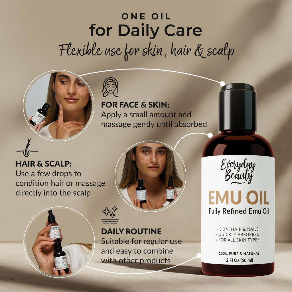 Australian Emu Oil 6X Refined 2 Fl Oz Q1465