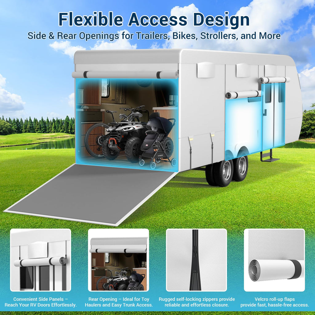 600D Oxford Fabric 30-33ft Travel Trailer Cover G9705