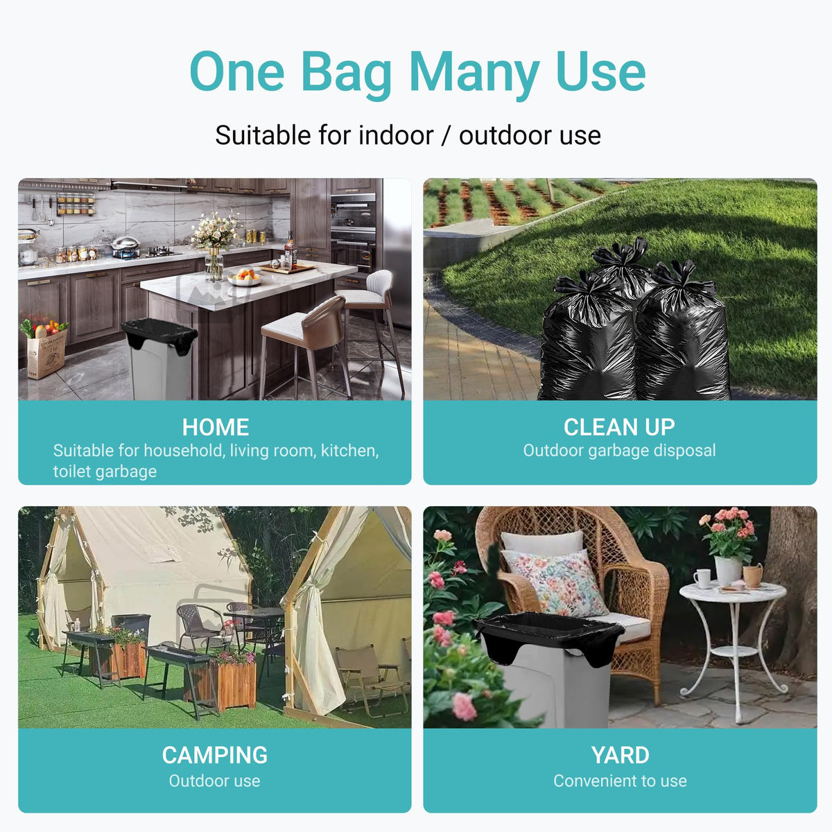 23 Gallon Trash Bags 120 CT 1.2 Mil Q5008