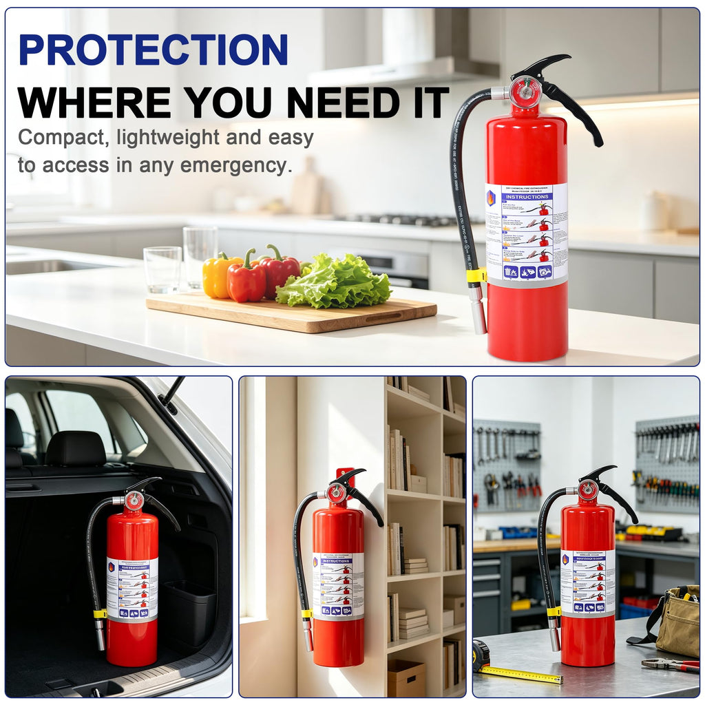 1 Pack 5lb ABC Dry Chemical Fire Extinguisher C109180