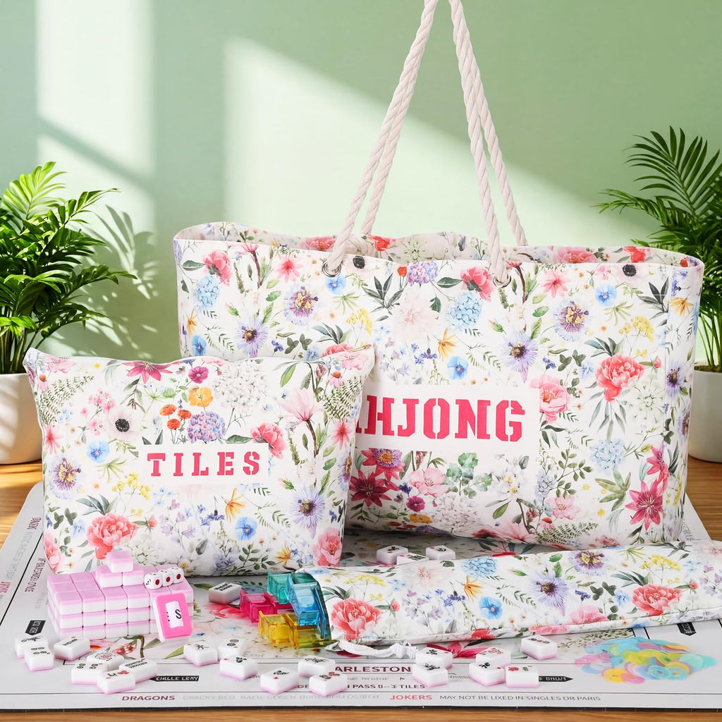 179 Pcs American Mahjong Tiles Set with Bags W4489