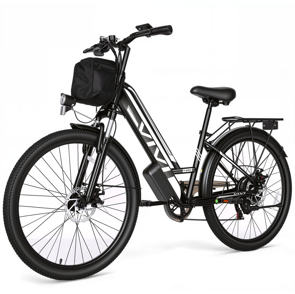 Electric Bike 500W 26" City Cruiser Bicycle 48V Removable Battery H199816