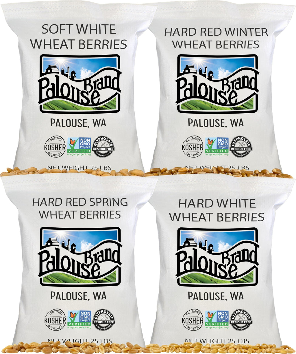 White Red Wheat Berries 100 LBS 4-25 lb bags H30016