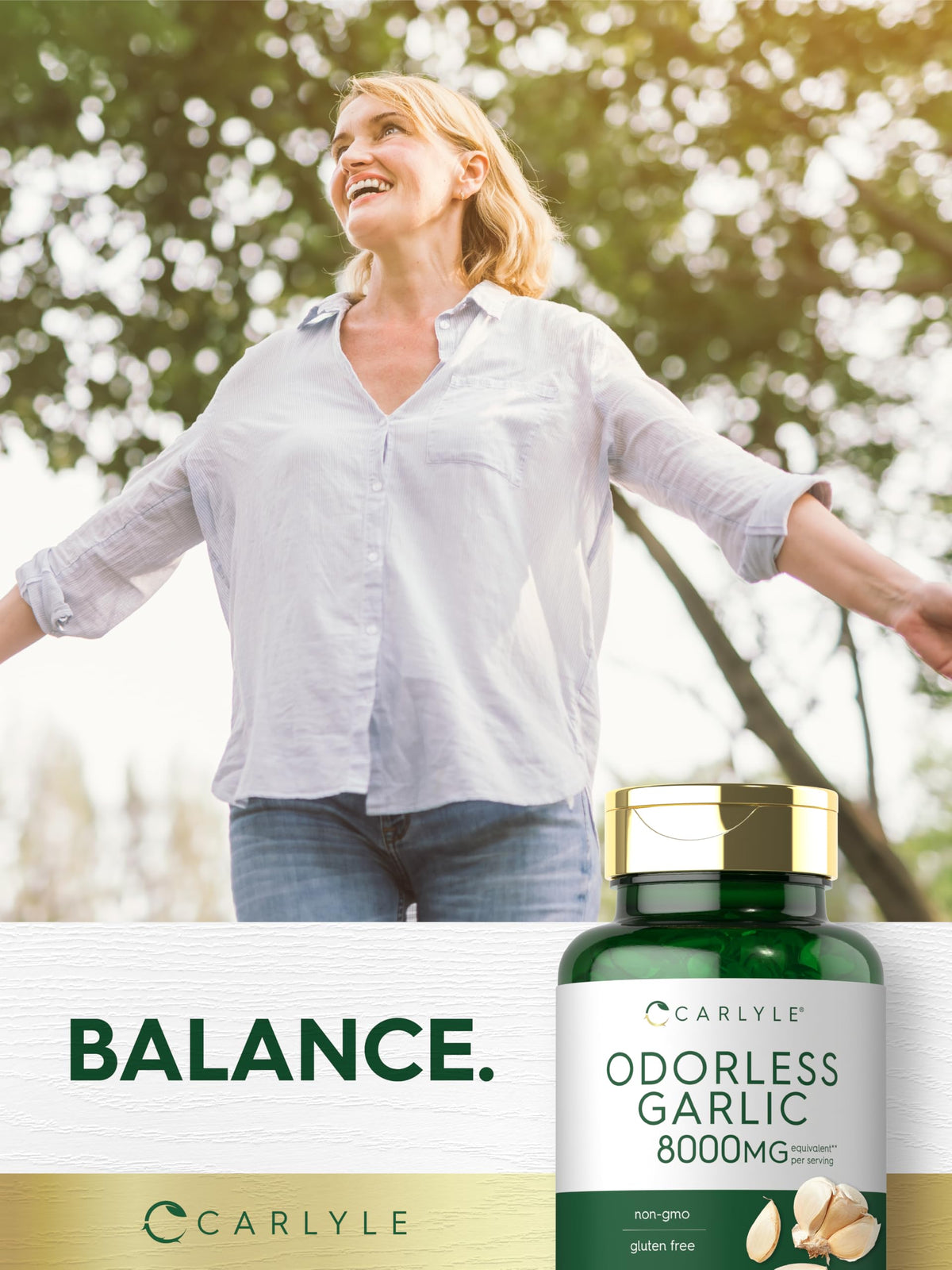 Odorless Garlic Softgels Supplement 300 Count J5041