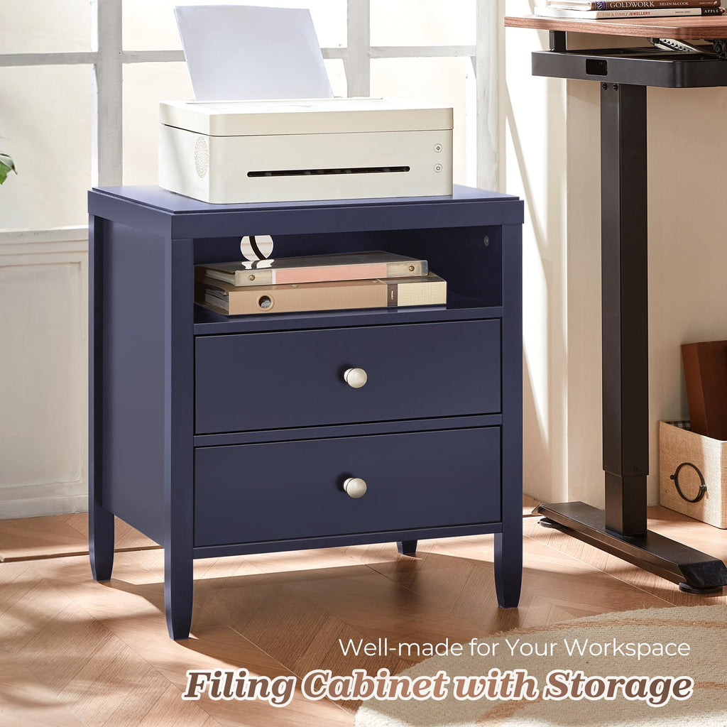 Blue Nightstand Set of 2 P835165