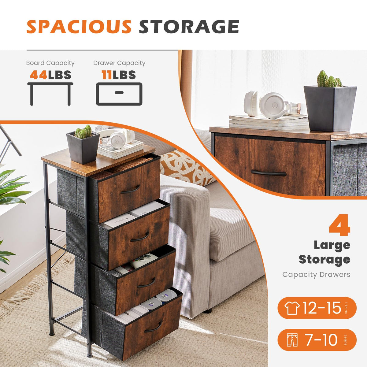 4 Drawer Dresser X8205