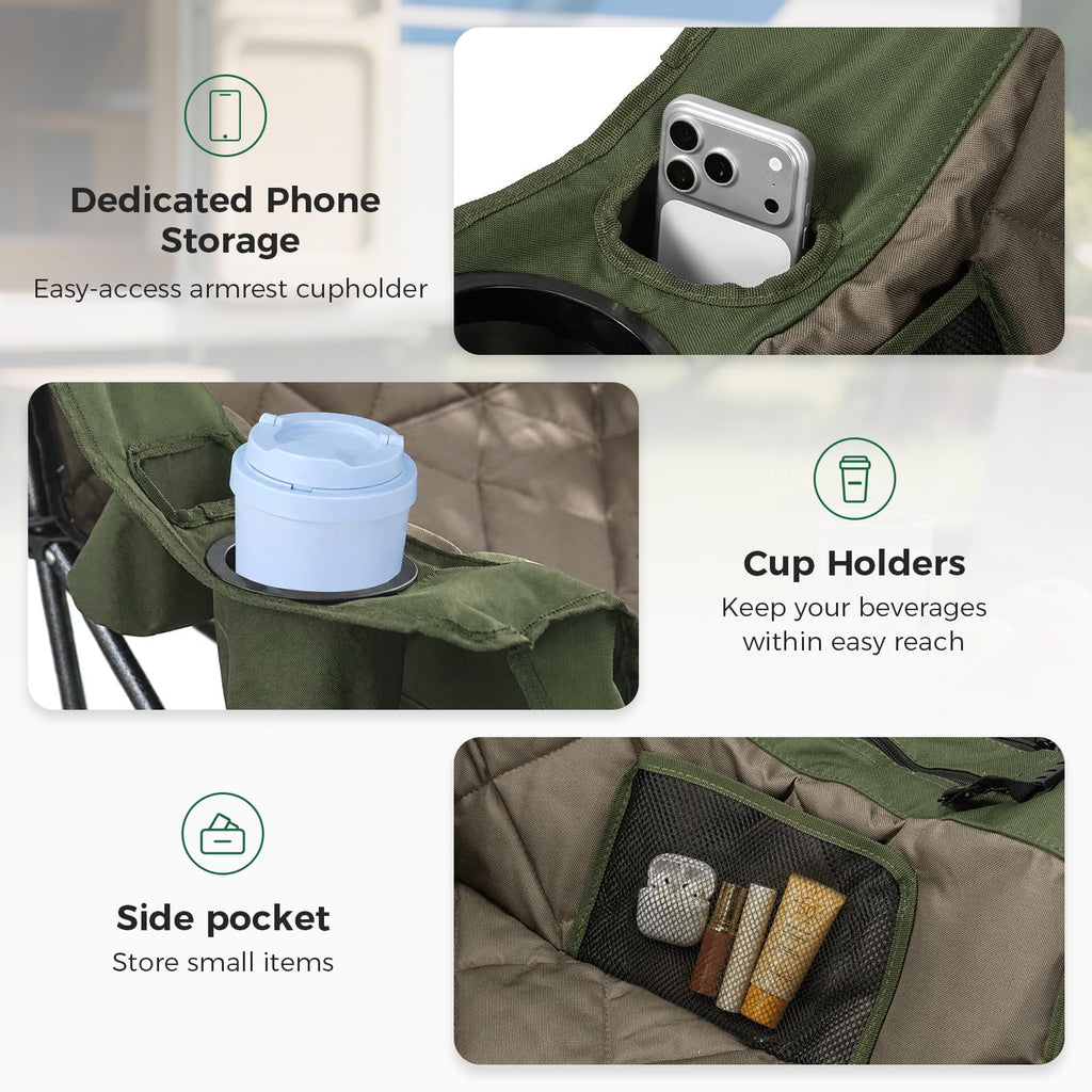 Oversized Camping Chairs 2 Pack L214709