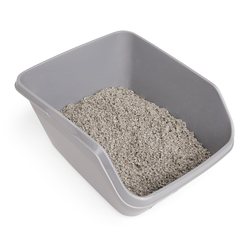 Grey Large High-Back Litter Box R287534