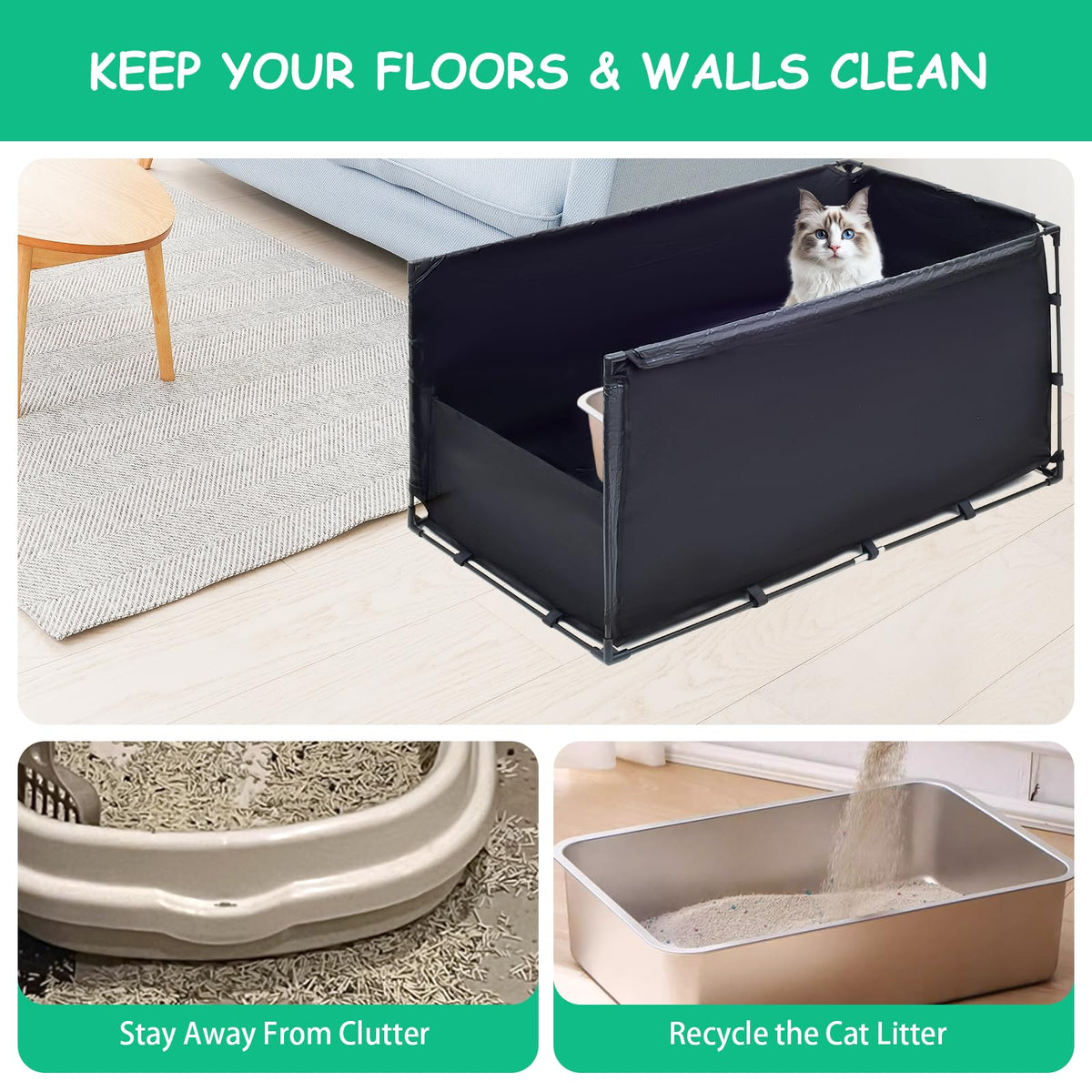 Large Cat Litter Box Enclosure U72249
