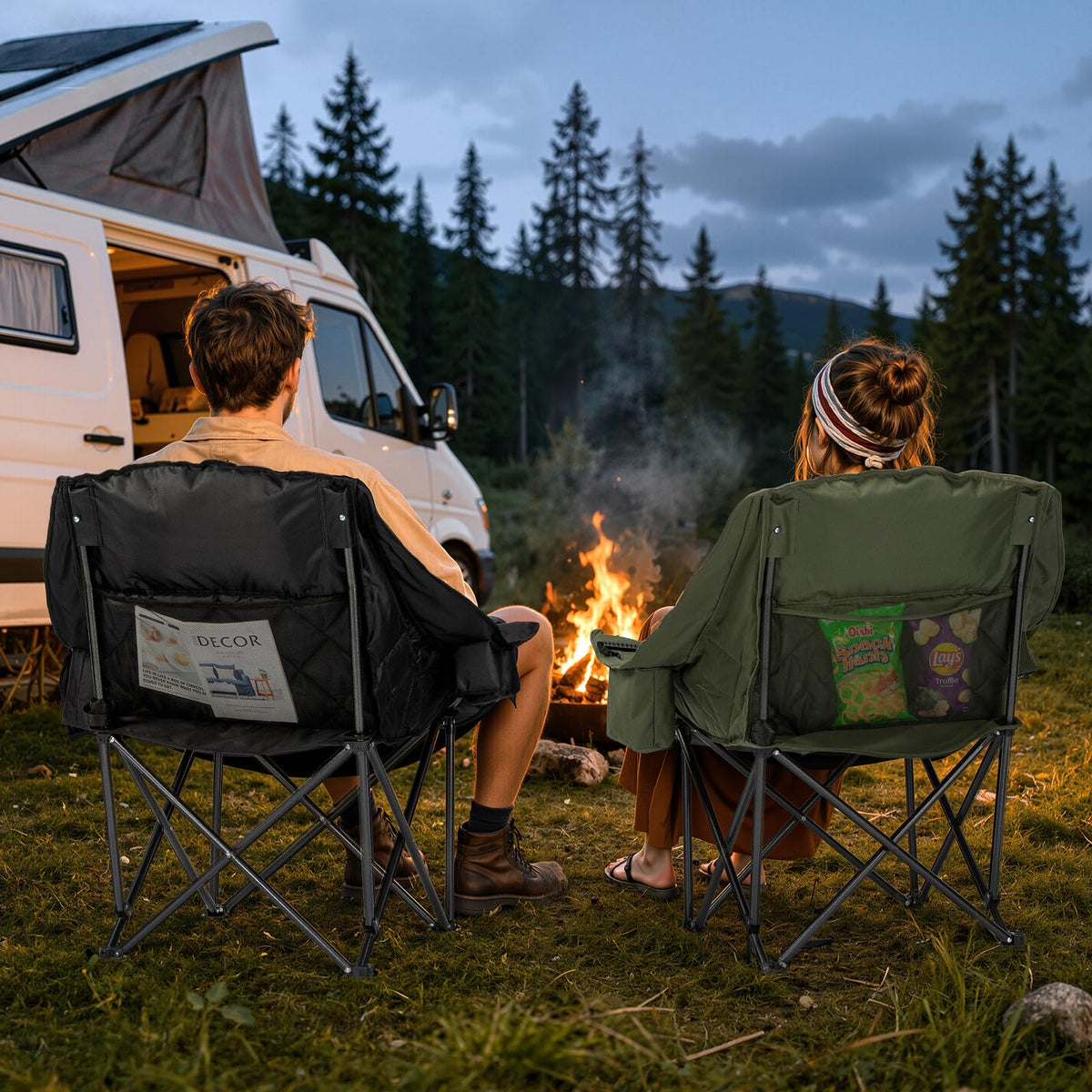 Oversized Camping Chairs 2 Pack L214709