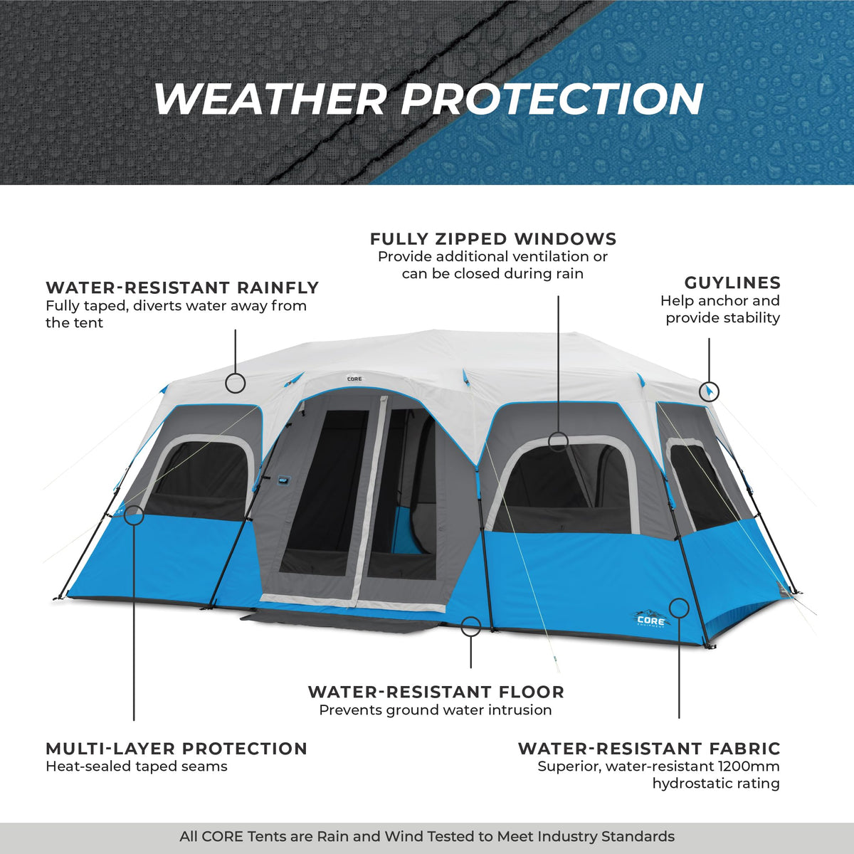 Instant Cabin Tents with LED Lights A9755