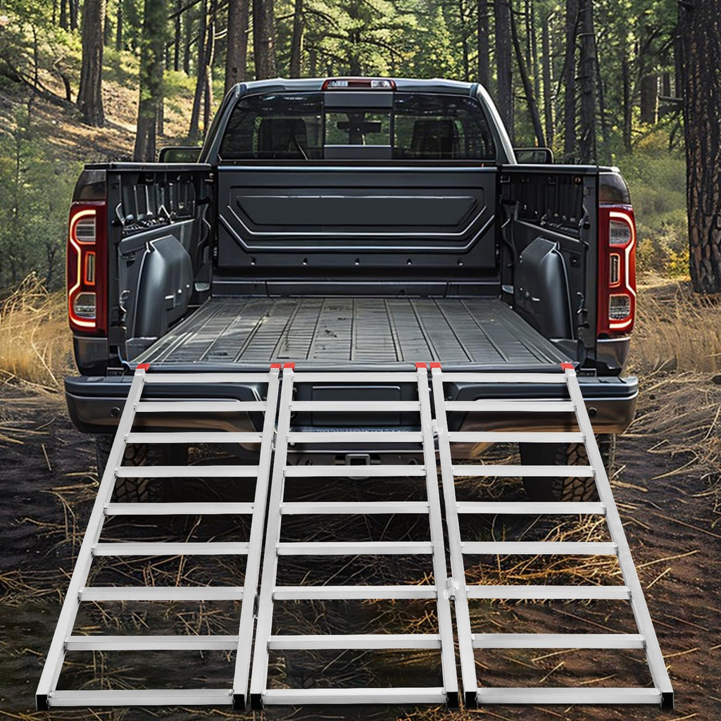 69" L x 50" W Tri-Fold Aluminum ATV Loading Ramp 1500lb Capacity C712