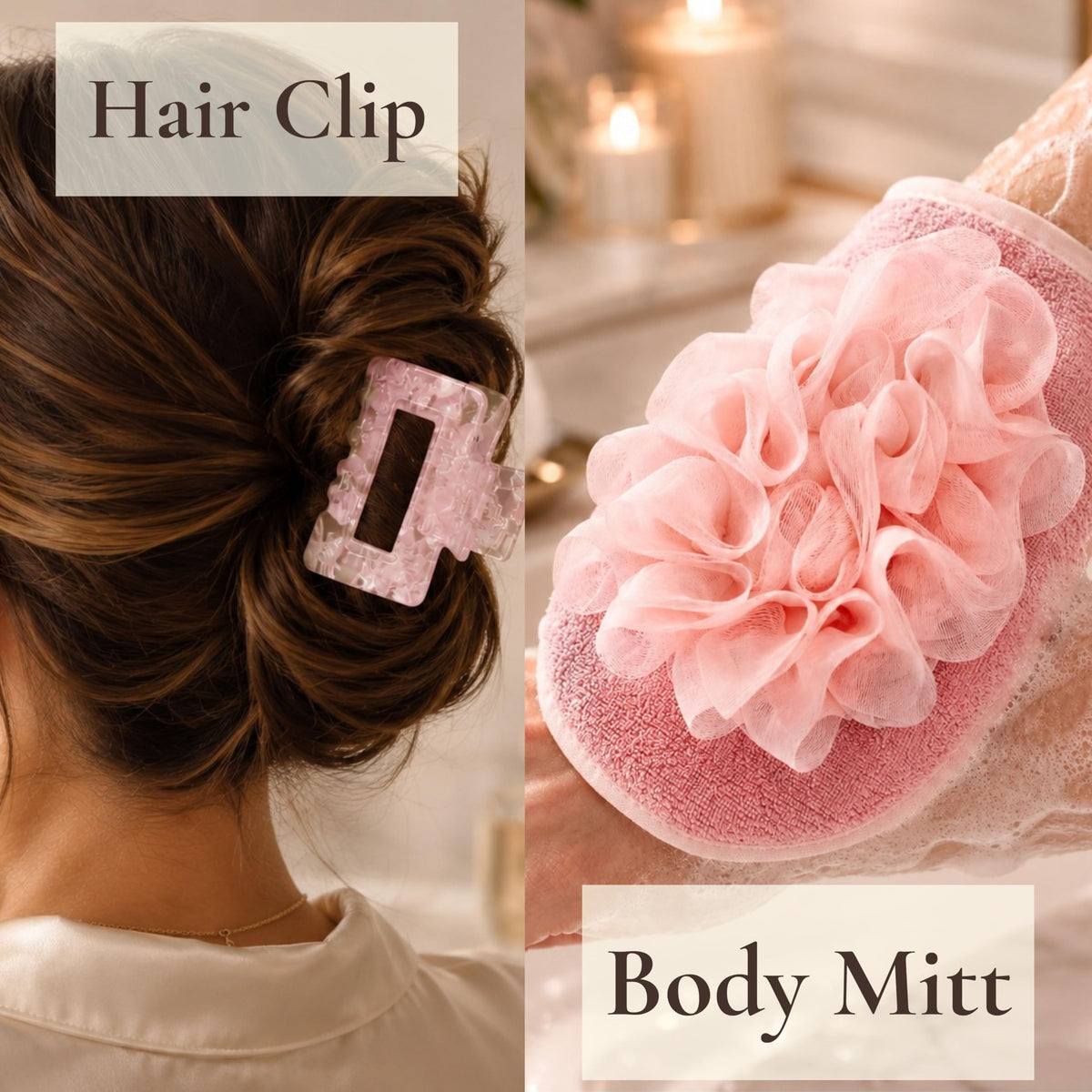 11pc Pink Spa Gift Set with Gua Sha and Sleep Mask H83744