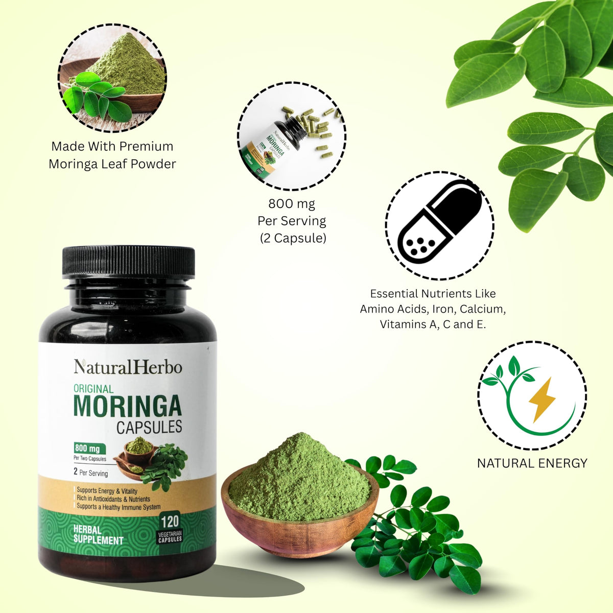 Moringa Capsules 120 Capsules Z695