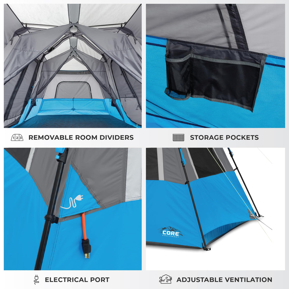 Instant Cabin Tents with LED Lights A9755