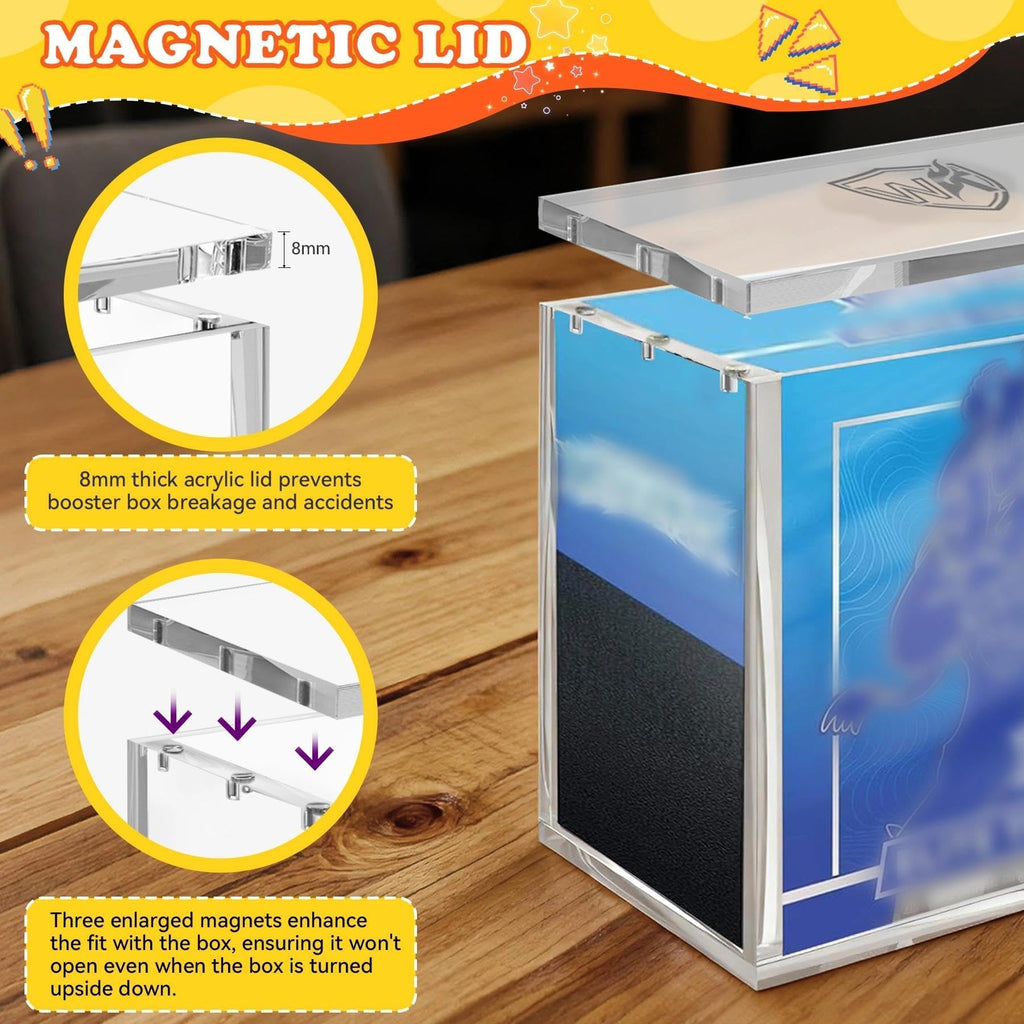 Acrylic Case 3 Pack, 8mm Magnetic Lid W249