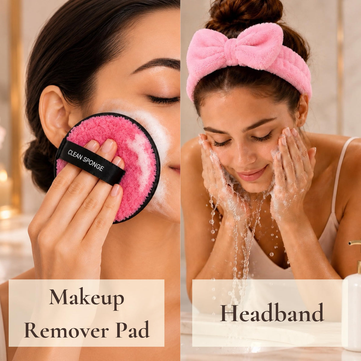 11pc Pink Spa Gift Set with Gua Sha and Sleep Mask H83744