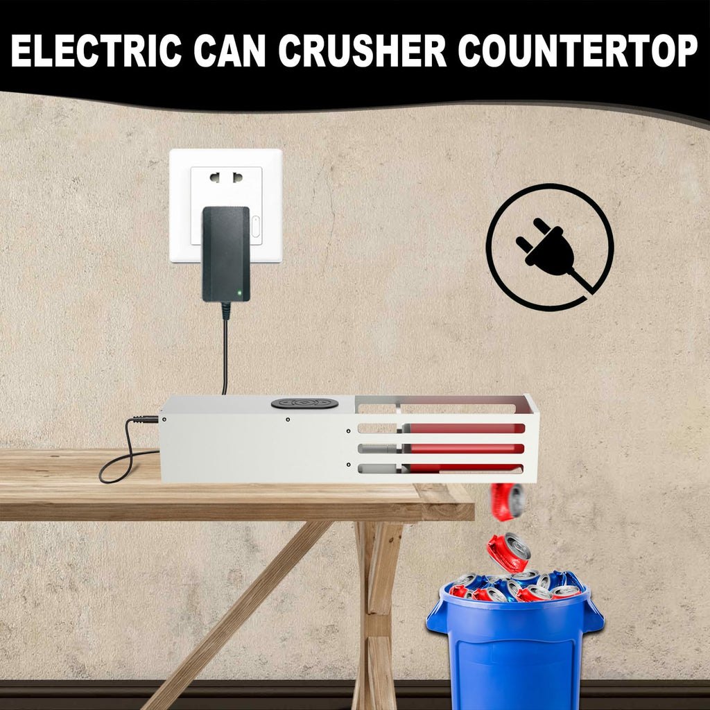 Electric Can Crusher Wall Mounted 12oz & 16oz I81761