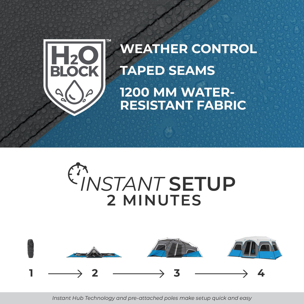 Instant Cabin Tents with LED Lights A9755