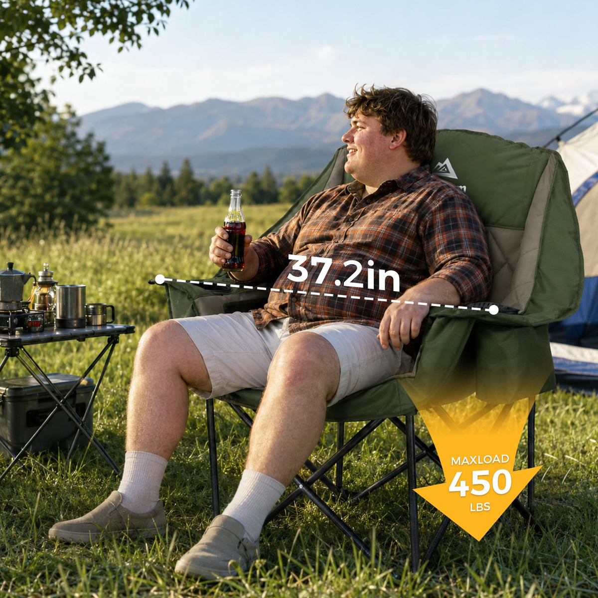 Oversized Camping Chairs 2 Pack L214709