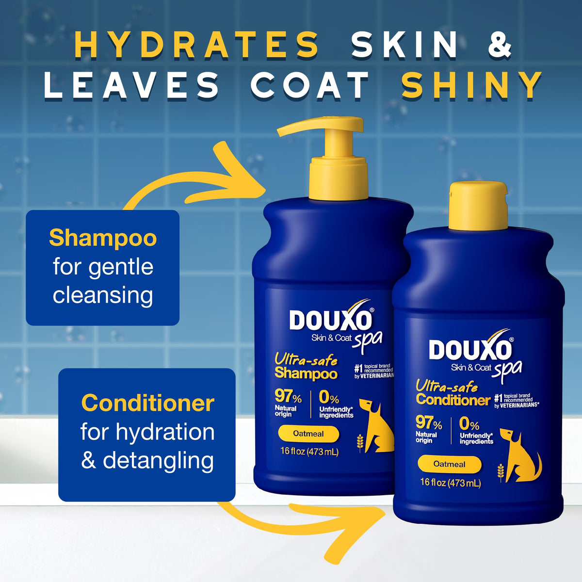 Oatmeal Shampoo and Conditioner Set 16 fl oz Y901