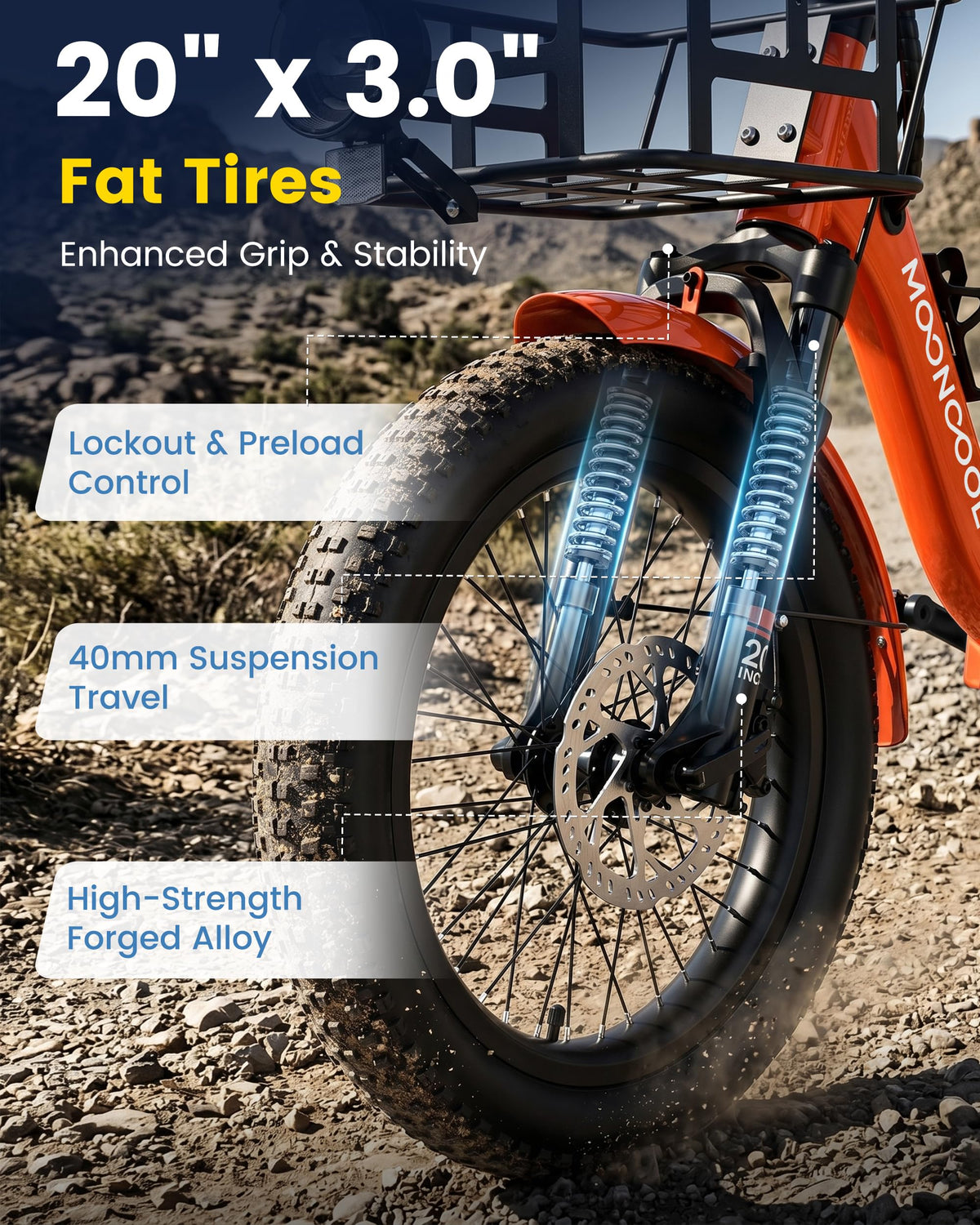 Electric Trike for Adults, 500W 20" Fat Tire Folding Tricycle H330454
