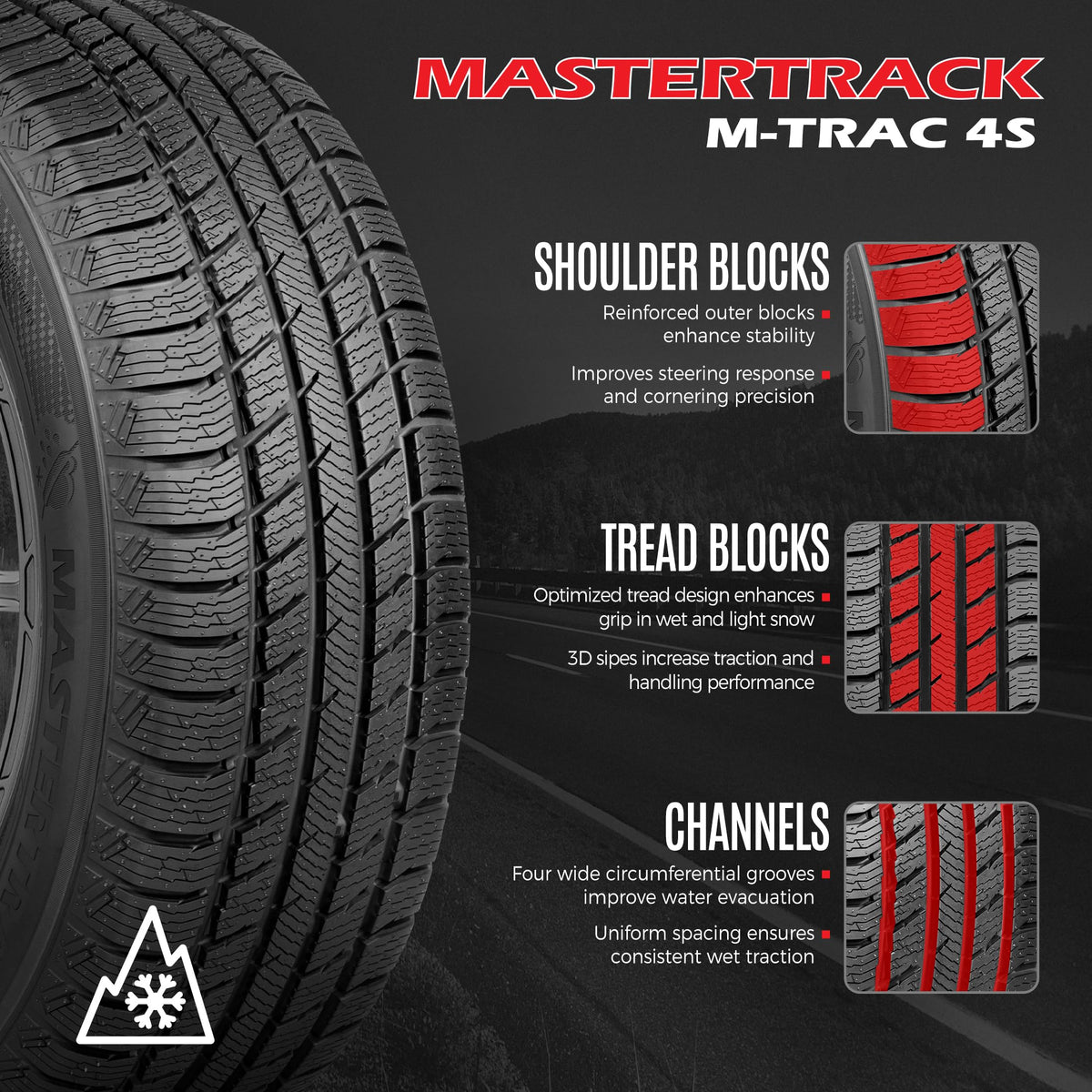 4 Sets Passenger Touring Tires P989567