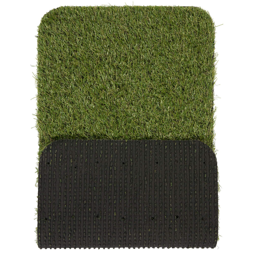 Artificial Grass Puppy Potty Training Pad with Tray, 15" x 30" Reusable U30343